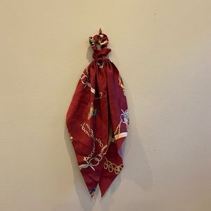 Red Chain Hair Scarf